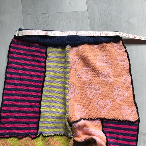 THE RAGGED PRIEST WOMENS PANTS KNIT PATCHWORK WORK SMALL - Picture 8 of 14